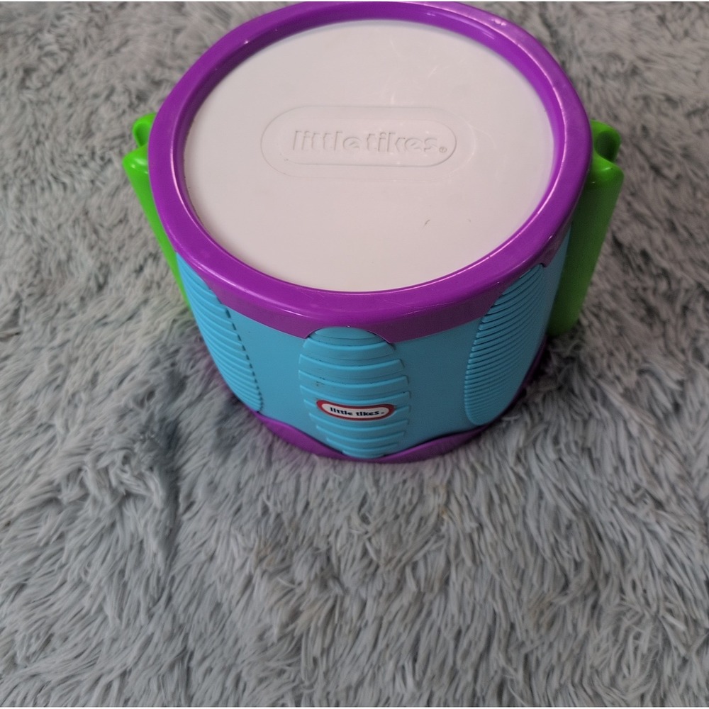 Little Tikes Drum  Purple Blue Green Yellow Baby Toddler Toy Musical Educational
